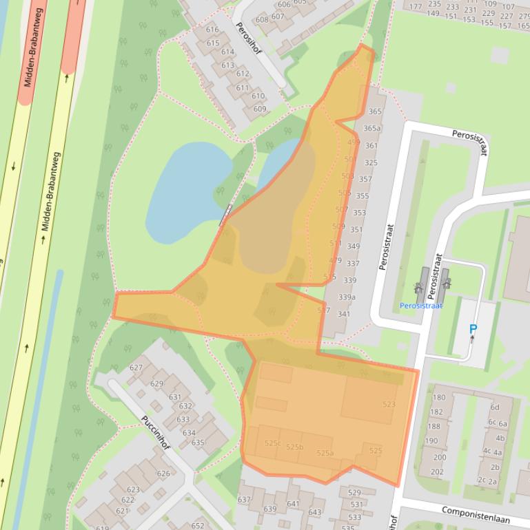 Kaart van postcodegebied 5049LL.