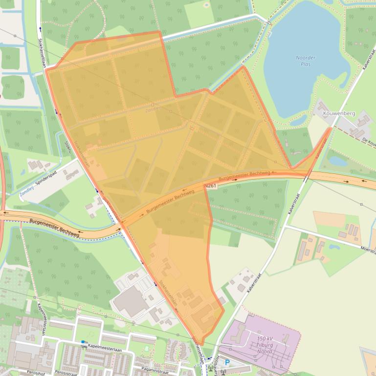 Kaart van postcodegebied 5049TA.
