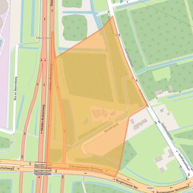 Kaart van postcodegebied 5049TD.