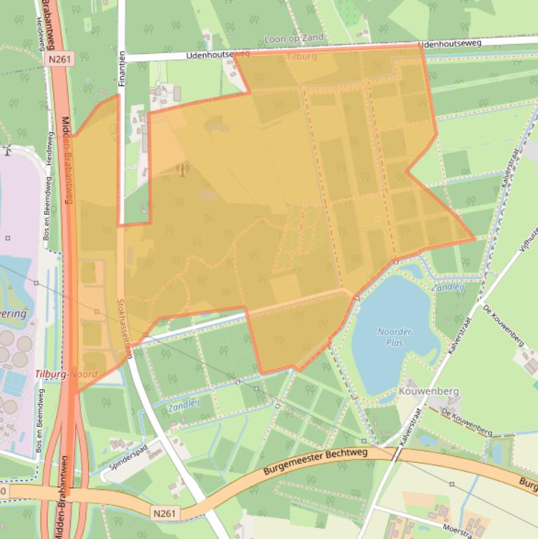 Kaart van postcodegebied 5049TE.