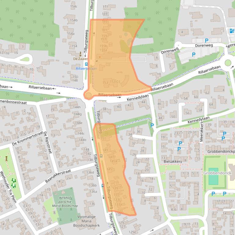 Kaart van postcodegebied 5051AD.