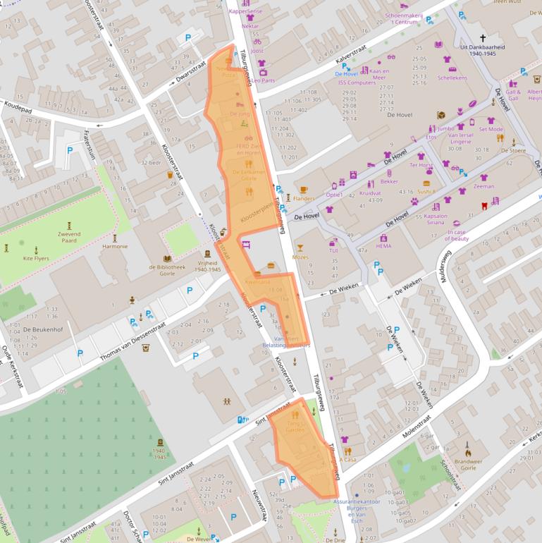 Kaart van postcodegebied 5051AH.