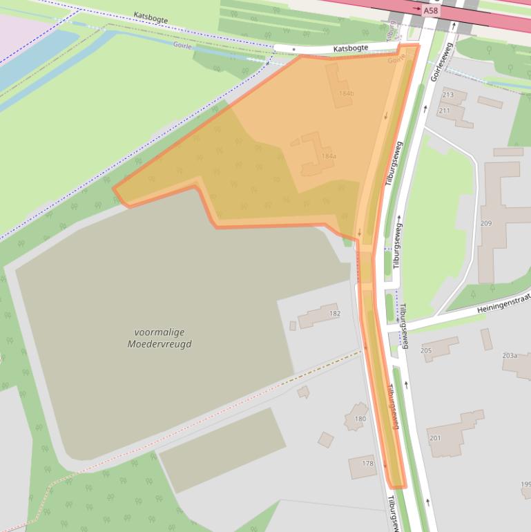 Kaart van postcodegebied 5051AN.