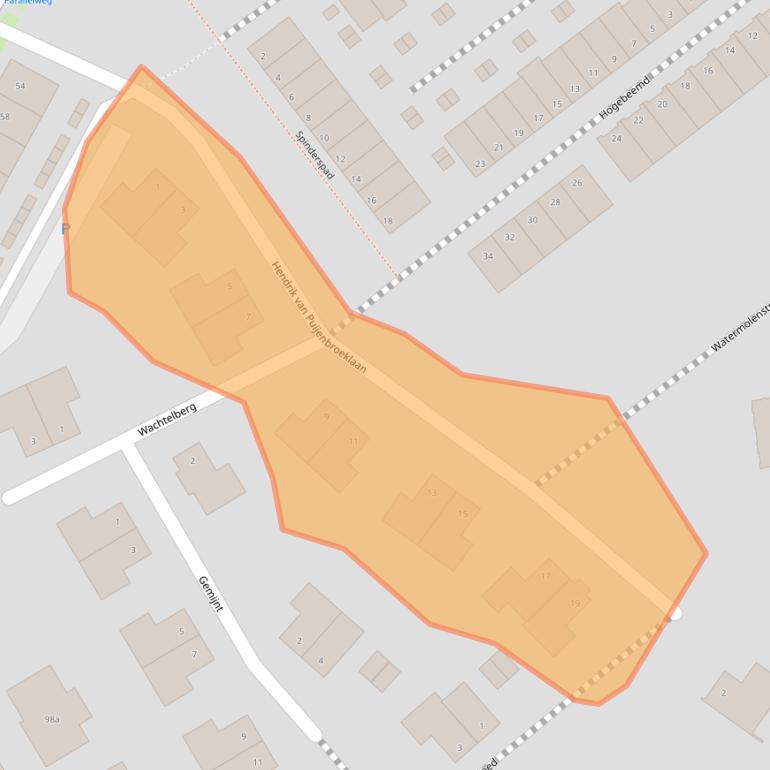 Kaart van postcodegebied 5051AW.