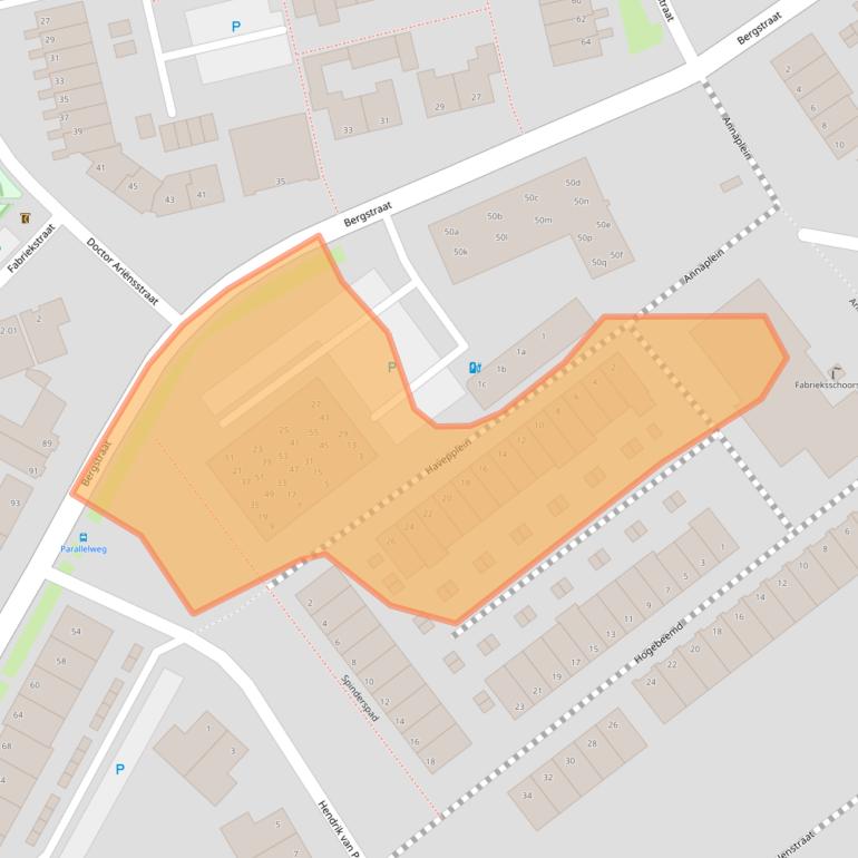 Kaart van postcodegebied 5051AX.