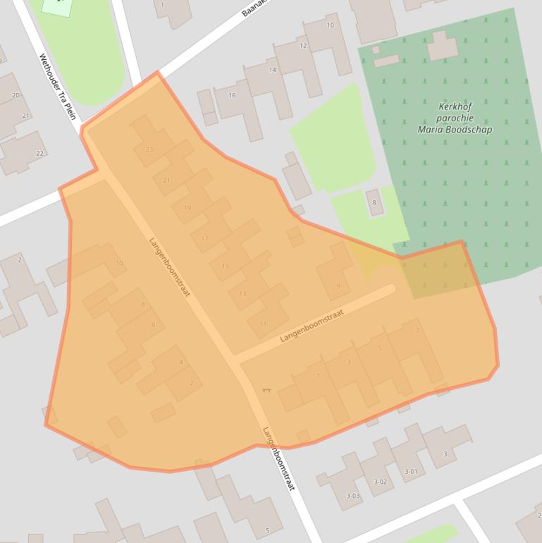 Kaart van postcodegebied 5051BG.