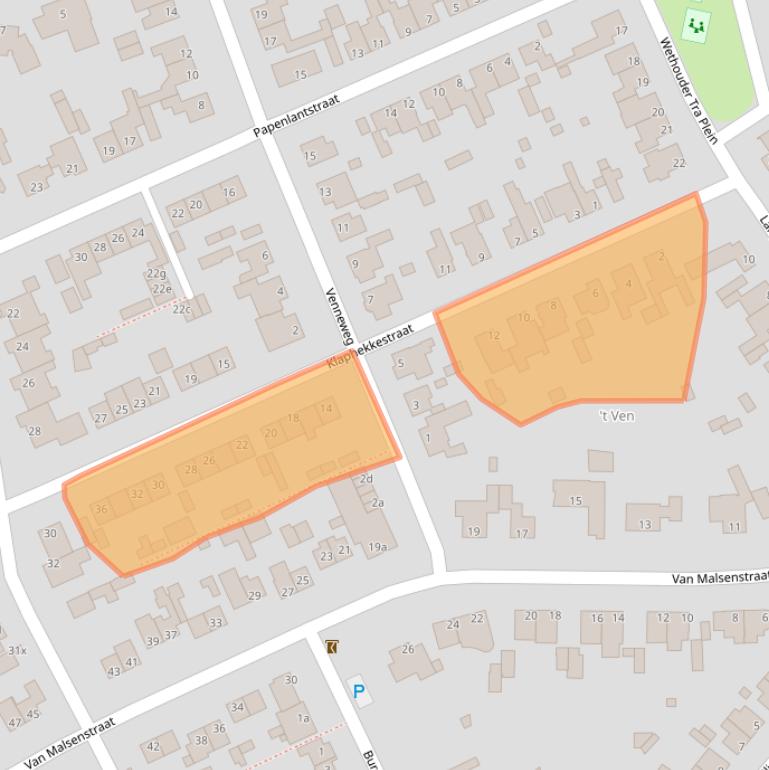 Kaart van postcodegebied 5051BM.