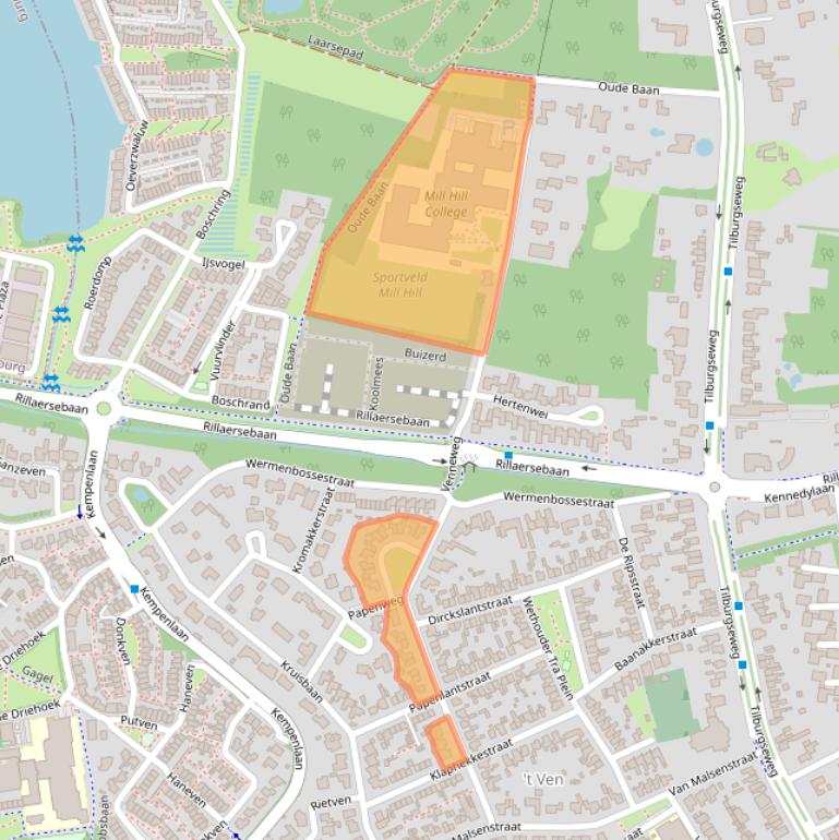 Kaart van postcodegebied 5051BP.