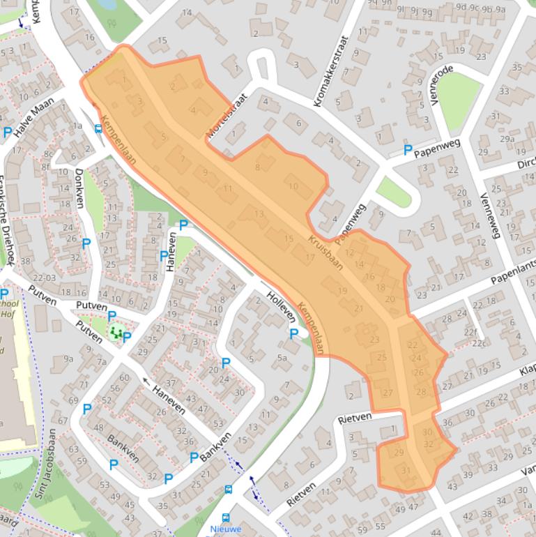 Kaart van postcodegebied 5051BR.