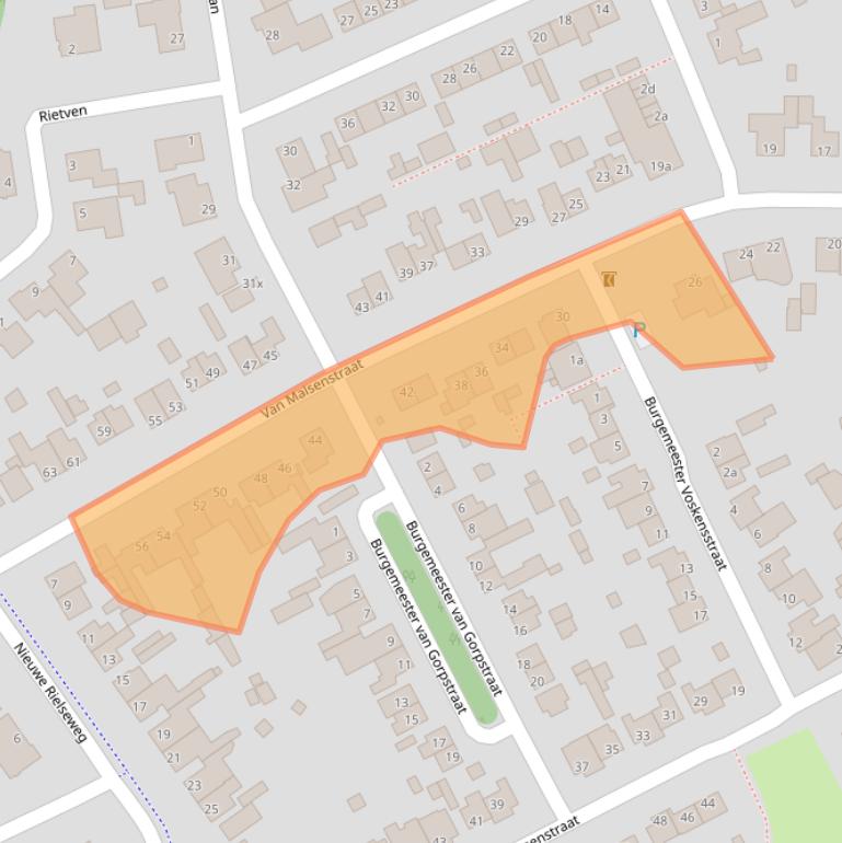 Kaart van postcodegebied 5051CD.