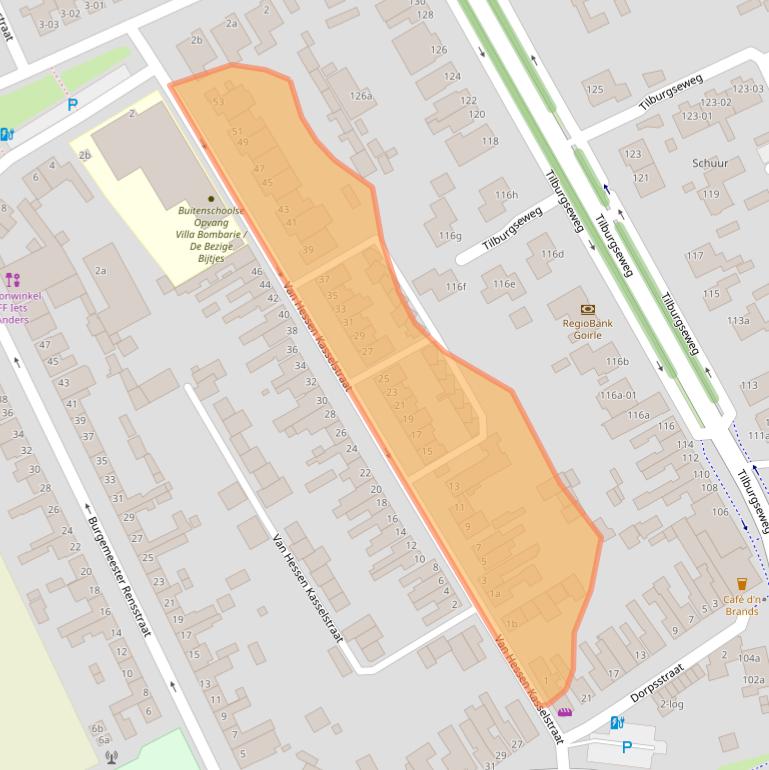 Kaart van postcodegebied 5051CE.