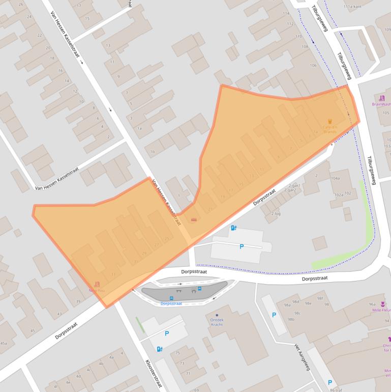Kaart van postcodegebied 5051CH.