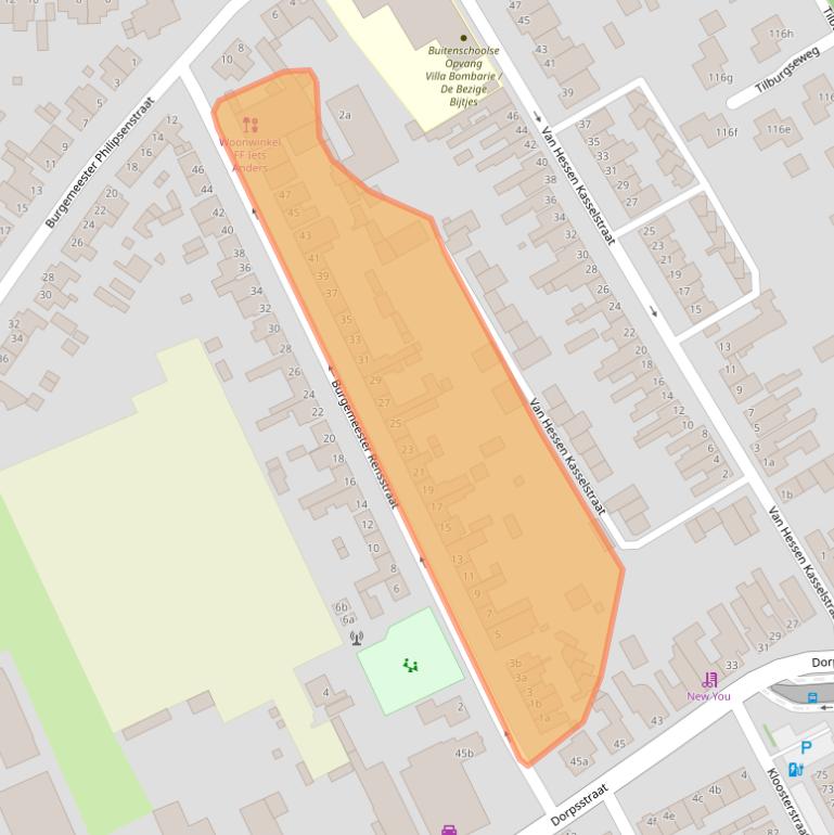 Kaart van postcodegebied 5051CM.