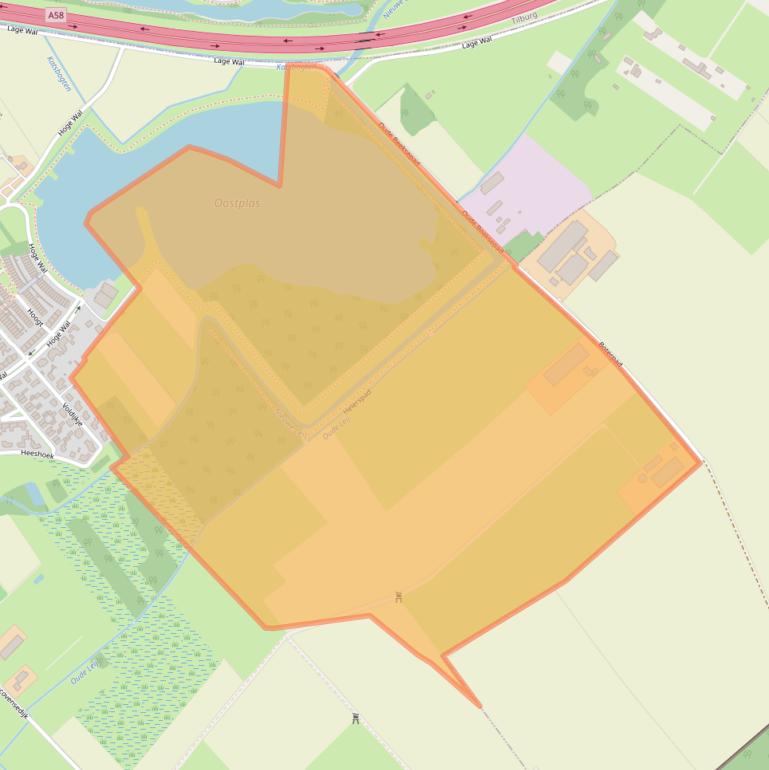 Kaart van postcodegebied 5051DG.