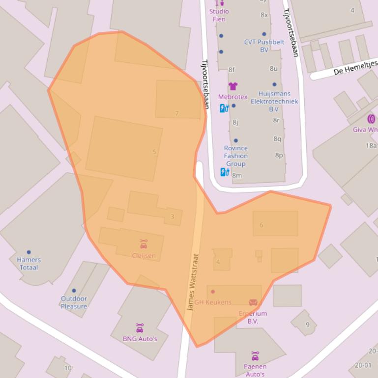 Kaart van postcodegebied 5051DT.