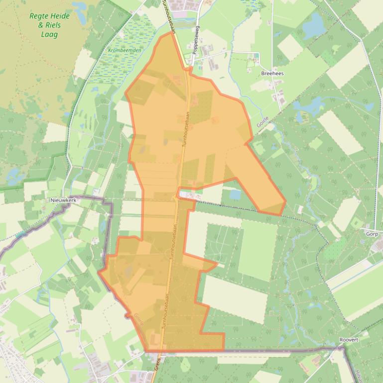 Kaart van postcodegebied 5051DZ.