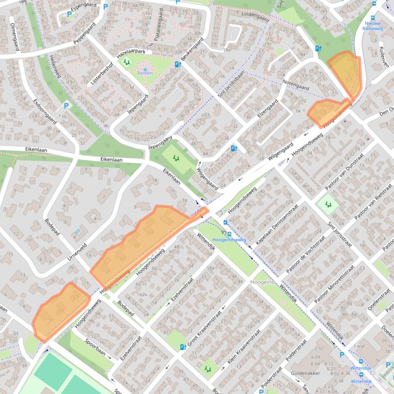 Kaart van postcodegebied 5051EA.