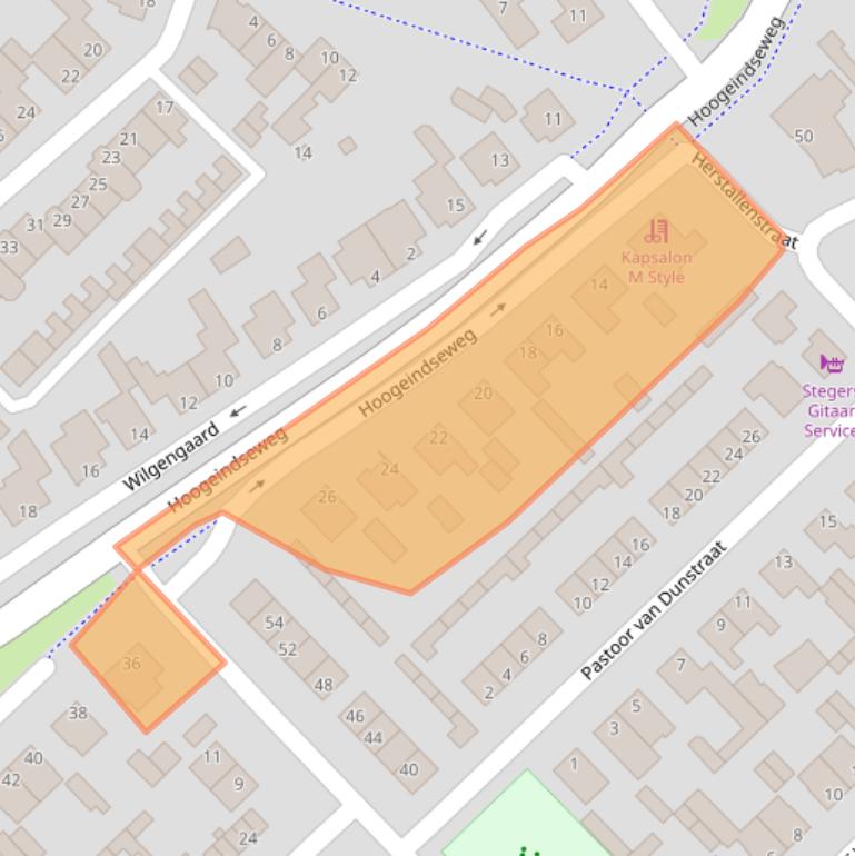 Kaart van postcodegebied 5051EB.