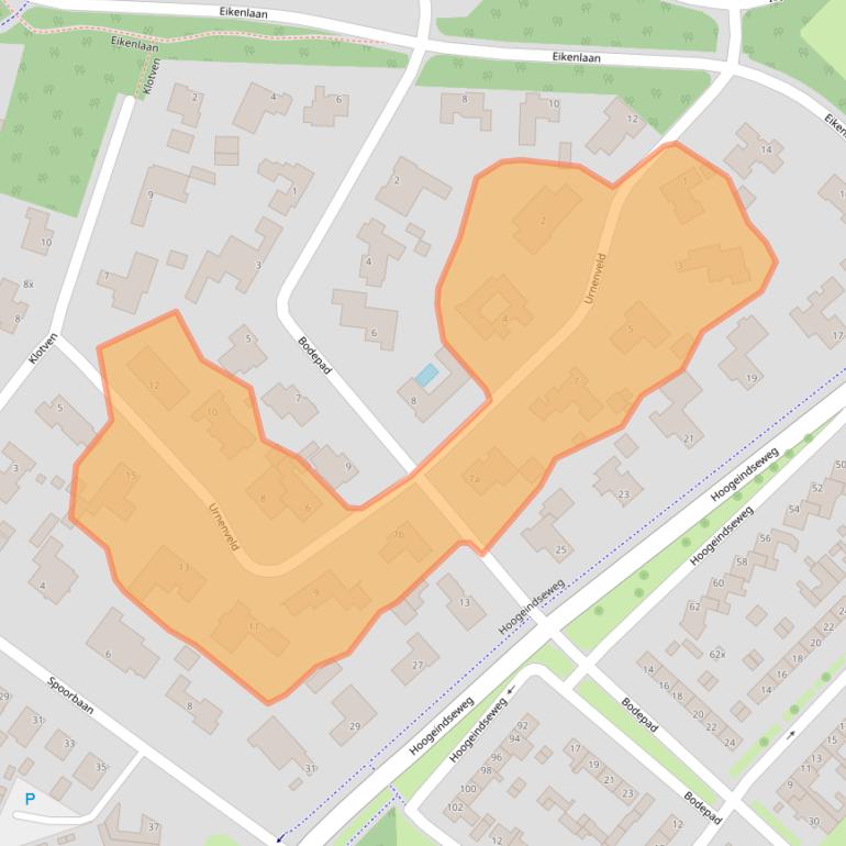 Kaart van postcodegebied 5051EE.