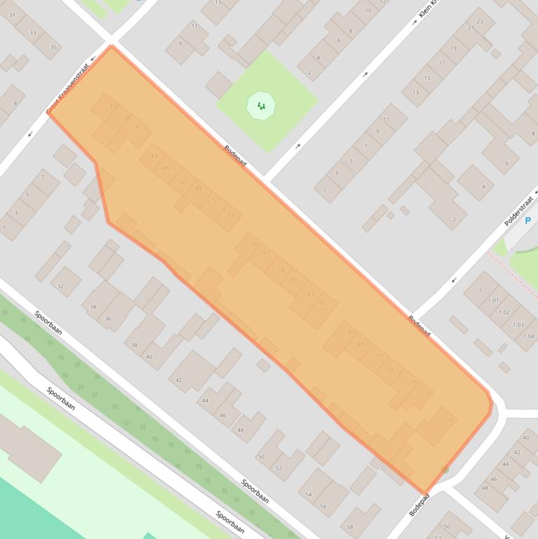 Kaart van postcodegebied 5051EH.