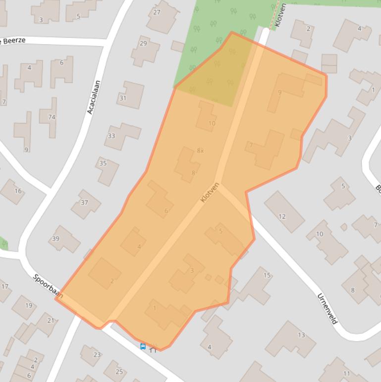 Kaart van postcodegebied 5051EK.