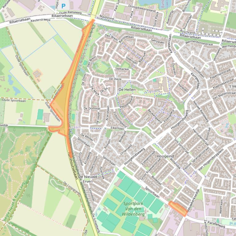 Kaart van postcodegebied 5051EW.