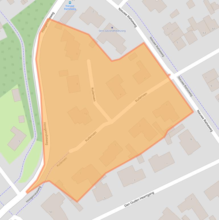 Kaart van postcodegebied 5051EZ.