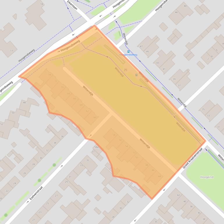 Kaart van postcodegebied 5051GC.