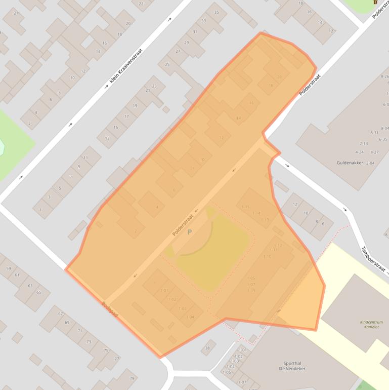 Kaart van postcodegebied 5051GD.