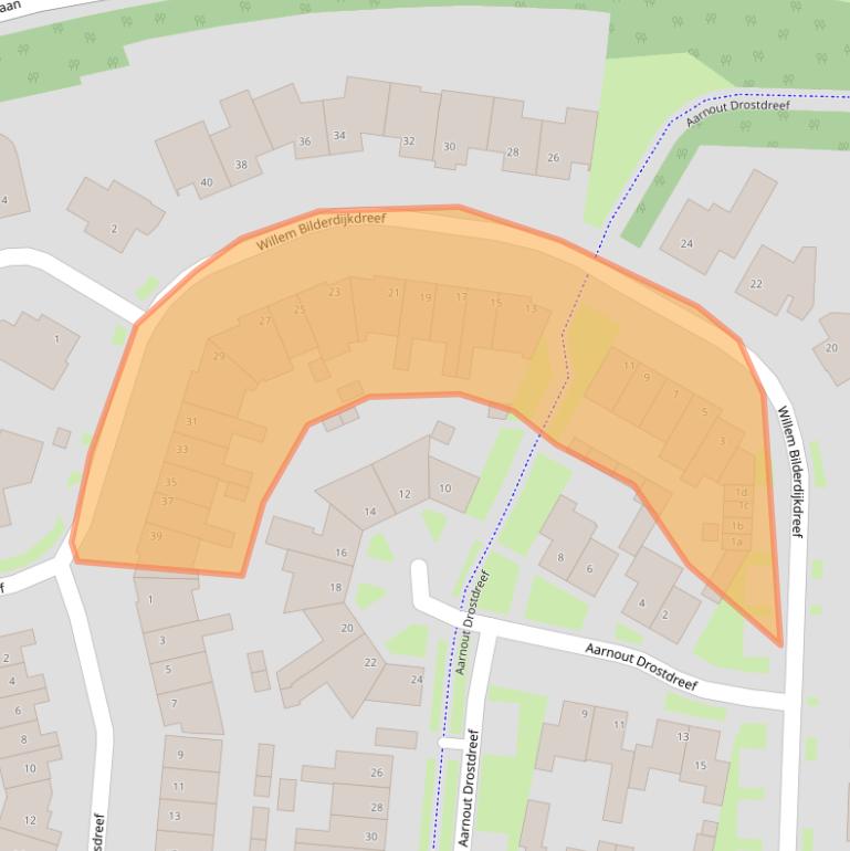 Kaart van postcodegebied 5051GL.