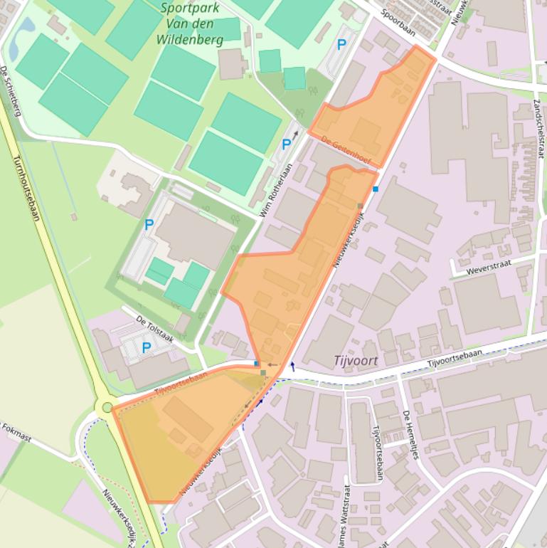 Kaart van postcodegebied 5051HS.