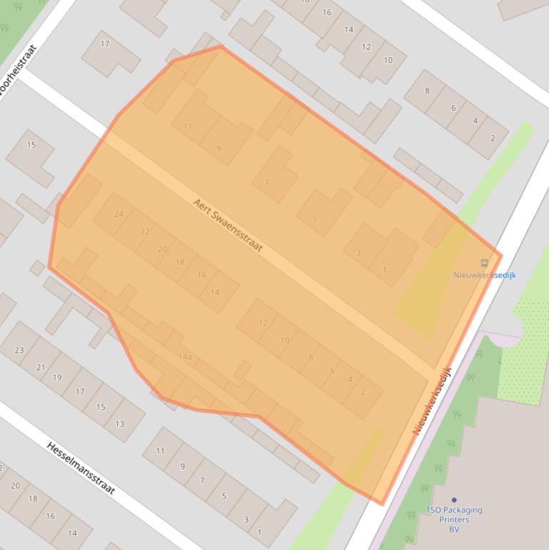 Kaart van postcodegebied 5051HW.