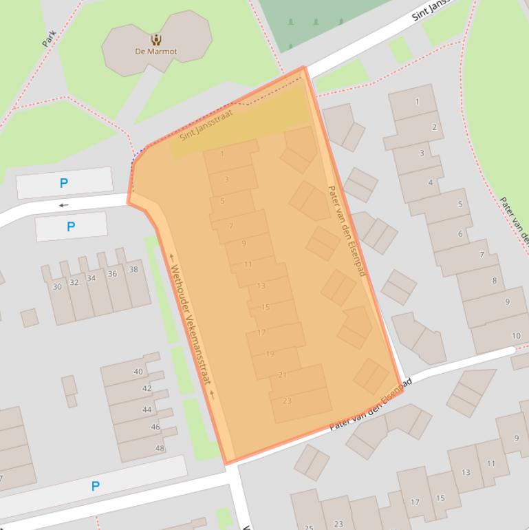 Kaart van postcodegebied 5051JD.