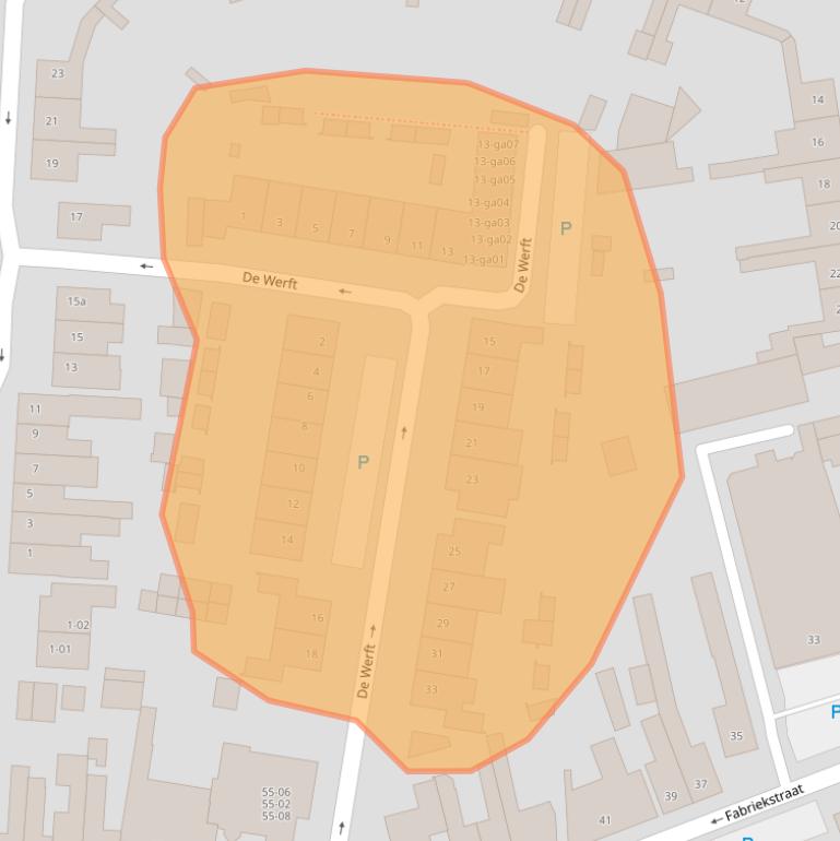 Kaart van postcodegebied 5051JE.