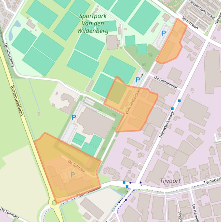 Kaart van postcodegebied 5051JS.