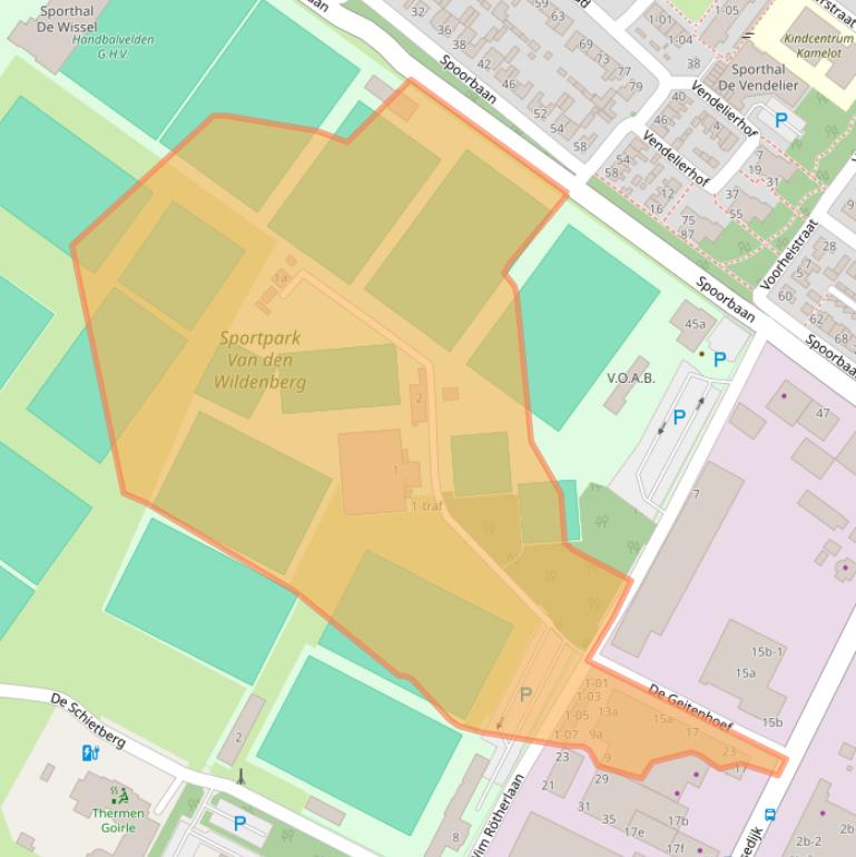 Kaart van postcodegebied 5051JZ.