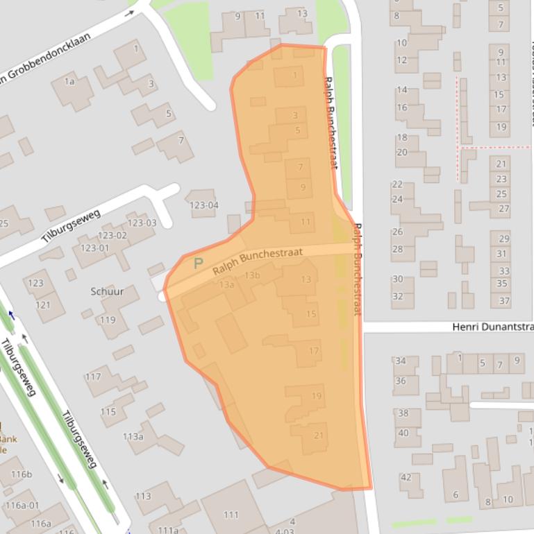 Kaart van postcodegebied 5051KW.
