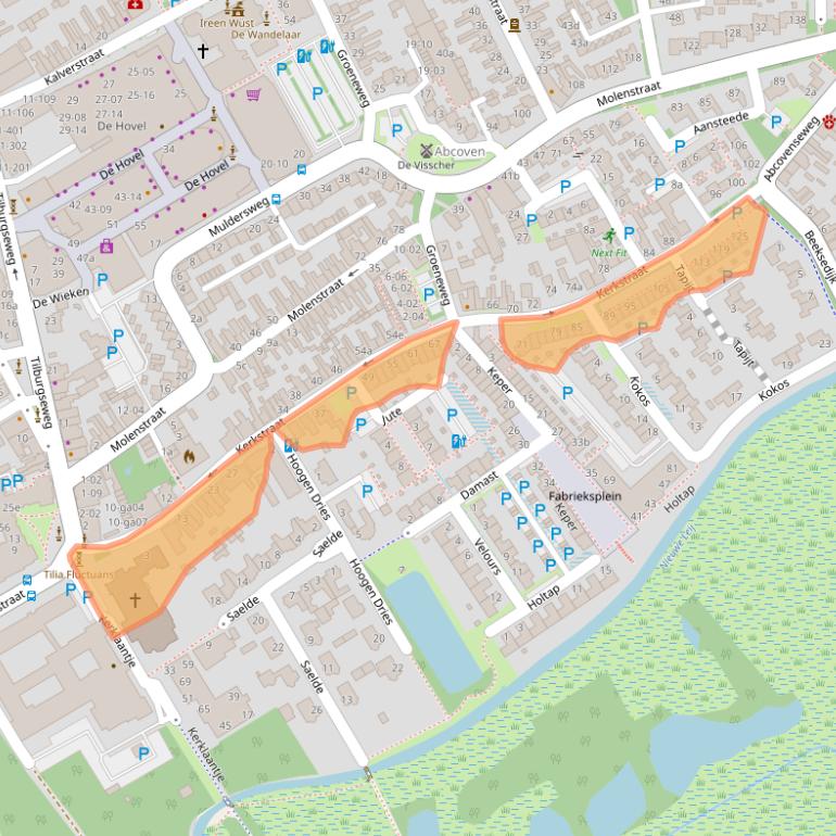 Kaart van postcodegebied 5051LA.