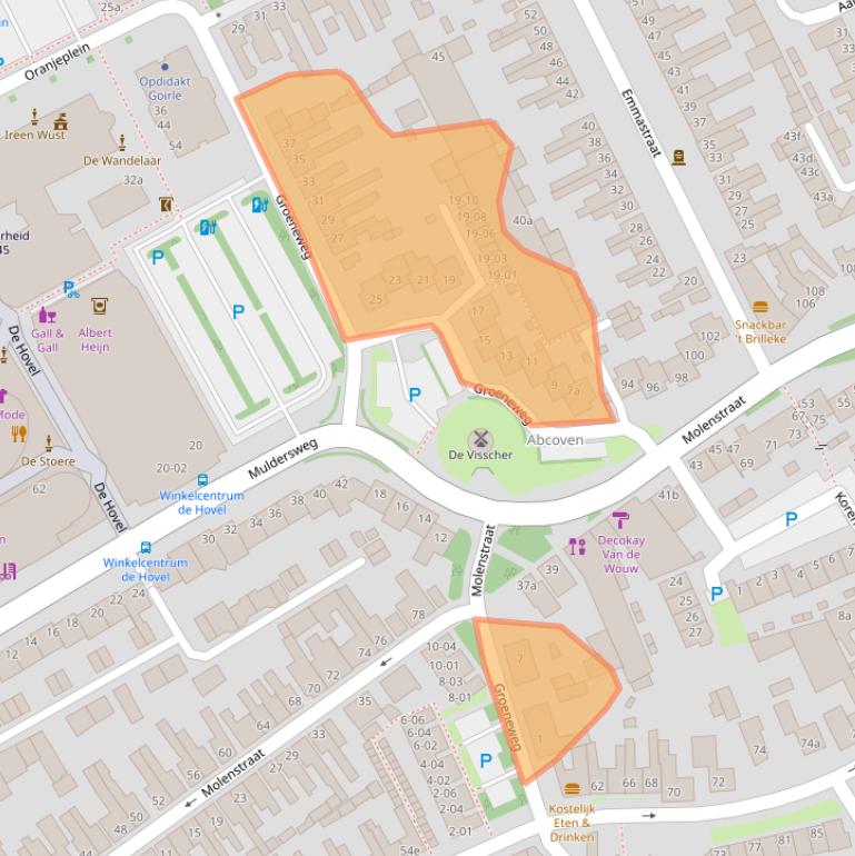 Kaart van postcodegebied 5051LP.