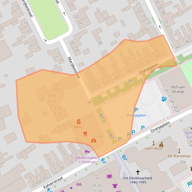 Kaart van postcodegebied 5051LW.