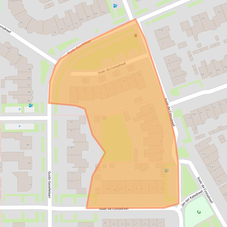 Kaart van postcodegebied 5051MB.