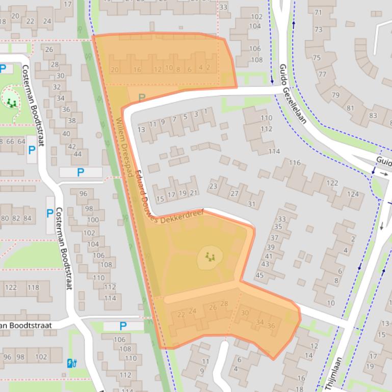 Kaart van postcodegebied 5051MD.