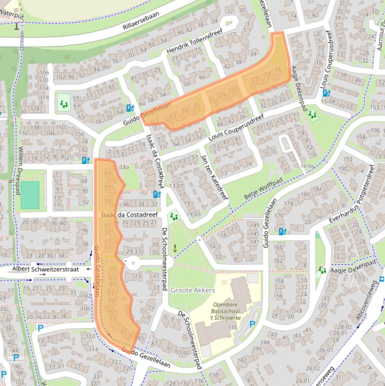 Kaart van postcodegebied 5051MK.