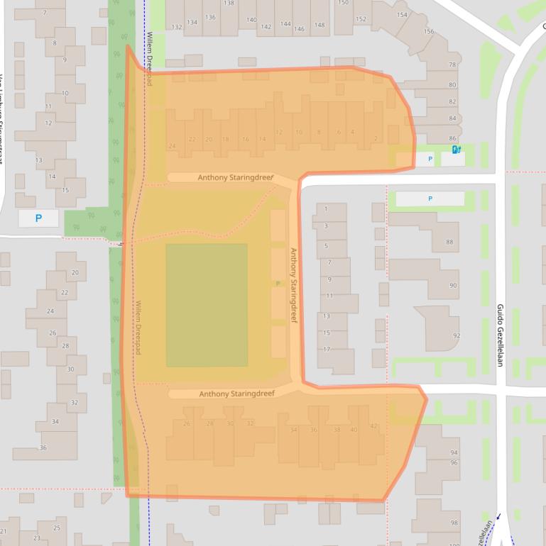 Kaart van postcodegebied 5051MP.