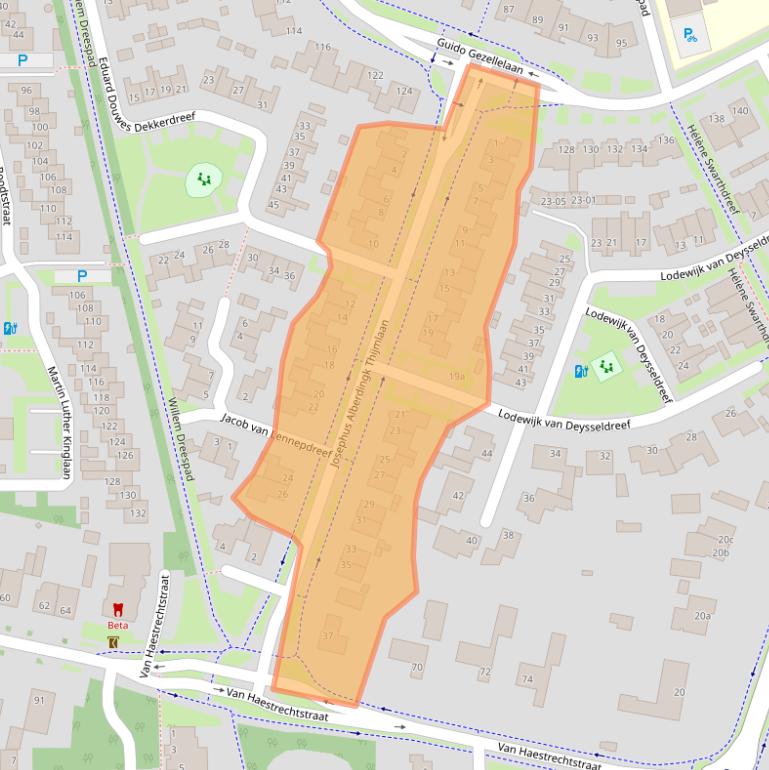 Kaart van postcodegebied 5051MR.