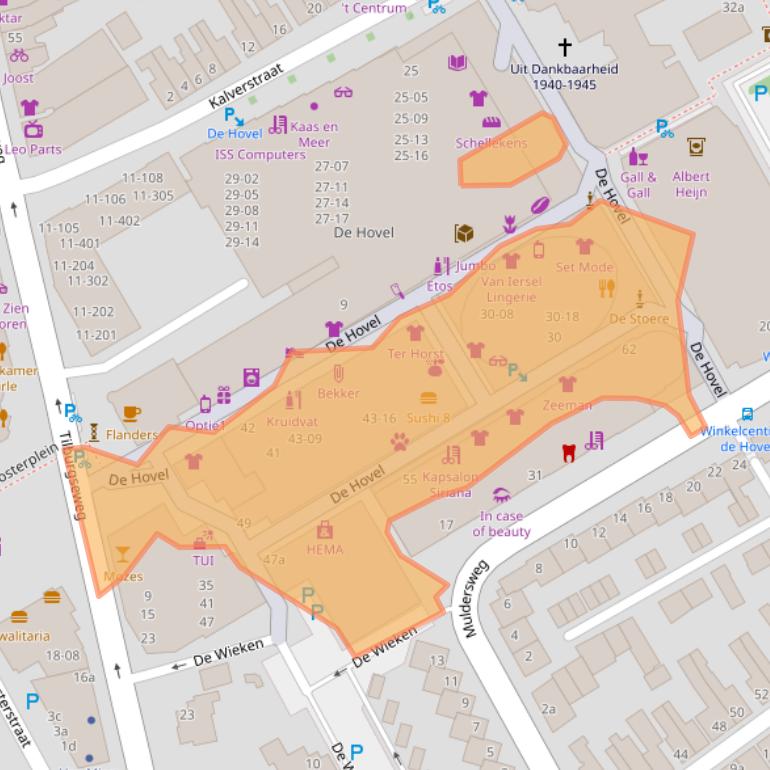 Kaart van postcodegebied 5051NR.