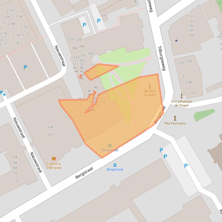 Kaart van postcodegebied 5051NS.