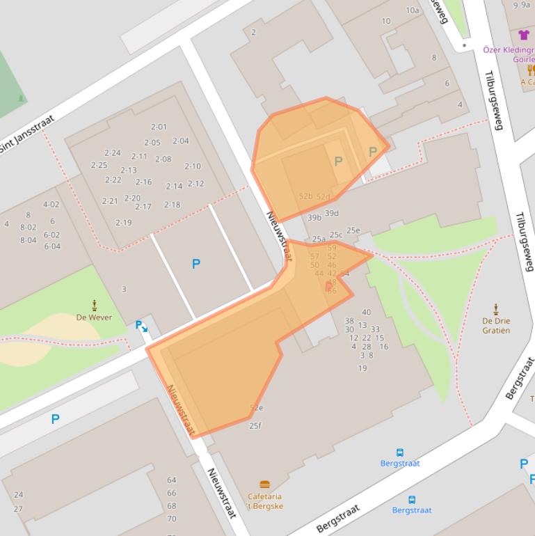 Kaart van postcodegebied 5051NV.