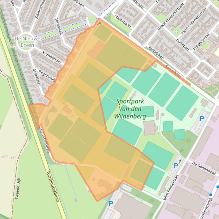 Kaart van postcodegebied 5051NZ.