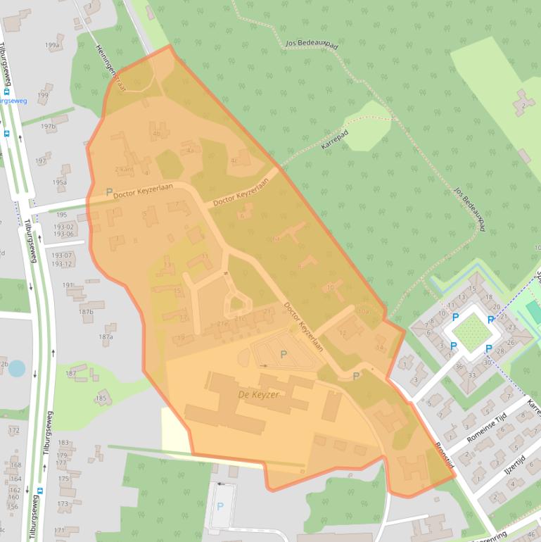 Kaart van postcodegebied 5051PB.